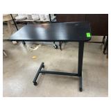 Black Adjustable Mount-It Rolling Table