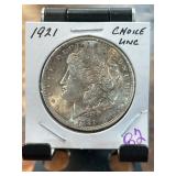 1921 Morgan Silver Dollar in Choice UNC