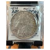 1879 Morgan Silver Dollar in Holder