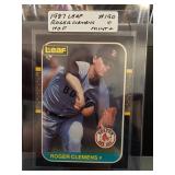 1987 Leaf Roger Clemens Baseball Card #190