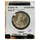 2006-D Sacagawea Dollar SP68/69 Gem Special Strike