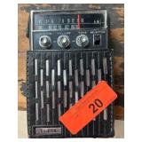 Elgin AM Transistor Radio with Leather Case