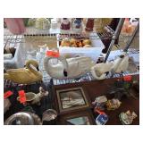 Decorative Wooden Swan Figurines Collection