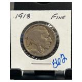 1918 Buffalo Nickel in Fine Condition