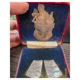 Lakshmi Charan Paduka .999 Silver Plaque Set
