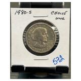 1980-S Susan B. Anthony Dollar Coin
