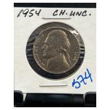 1954 Jefferson Nickel in Choice Uncirculated Condi