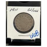 1911 Liberty Head V Nickel Coin