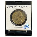 1945-P Jefferson Silver Nickel in Holder