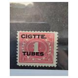1919 Cigarette Tube Tax Stamp