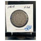 1912 Liberty Head Nickel in Holder
