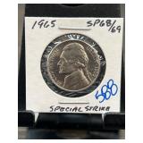 1965 Jefferson Nickel Special Strike SP68/69