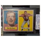 1957 Topps #18 Bob St. Clair Football Card