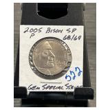 2005 Bison Nickel Gem Special Strike