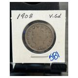 1908 Liberty Head Nickel in Holder