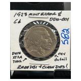 1923 Buffalo Nickel DDO-001 Variety