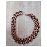 Copper-Tone Chain Bracelet with Clasp