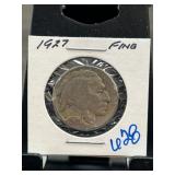 1927 Buffalo Nickel in Fine Condition