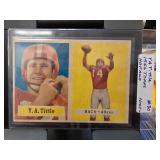 1957 Topps Y.A. Tittle Football Card #30