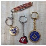 Masonic Knife and Keychain Collection