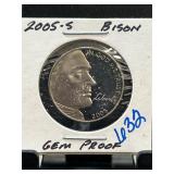 2005-S Bison Nickel Gem Proof Coin