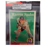 1958 Topps Warren Spahn Baseball Card #270
