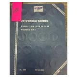 Jefferson Nickel Collection 1938-1961 by Whitman