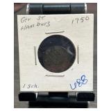 1750 German Hamburg 1 Schilling Coin