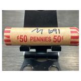 Roll of Wheat Pennies Cents