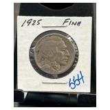 1925 Buffalo Nickel in Fine Condition