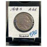 1918-S Buffalo Nickel in Holder