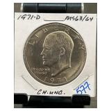 1971-D Eisenhower Dollar CH.UNC.