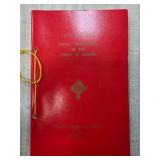 Red Souvenir Brochure for Knight Commander Ceremon