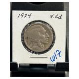 1924 Buffalo Nickel Coin in Holder