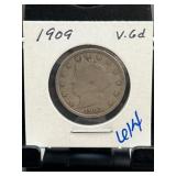 1909 Liberty Head V Nickel Coin