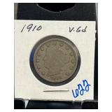 1910 Liberty Head Nickel Coin (V Nickel)