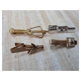 Masonic-Themed Tie Clips, Set of Four