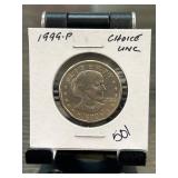 1999-P Susan B. Anthony Dollar Coin in Choice Unc