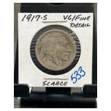 1917-S Buffalo Nickel in Fine Condition