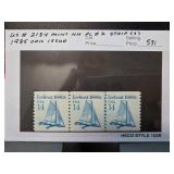 1985 US 2134 Mint NH Coil Strip of 3 Stamps