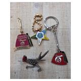 Fraternal and Decorative Keychains
