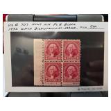 1932 Washington Bicentennial Issue Plate Block