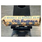 Roll of Buffalo Nickels Labeled Part to Full Date