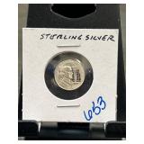 Sterling Silver Coin with Historical Design