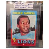 1971 Topps Charlie Sanders Rookie Card #210