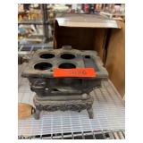Cast Metal Miniature Stove With Accessories