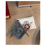 Metal Masonic Emblem with Reflective Badge