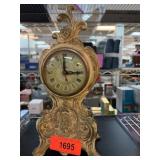 Decorative Ornate Table Clock With Roman Numerals