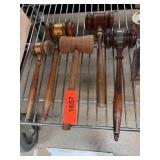 Wooden Gavels with Metal Accents
