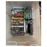 DVDs and Blu-rays in Bin
